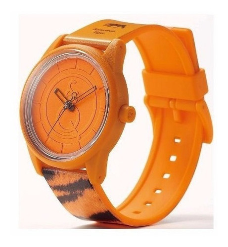 Reloj Q&q Rp00j033y Smile Solar Tigre Sumatra Print