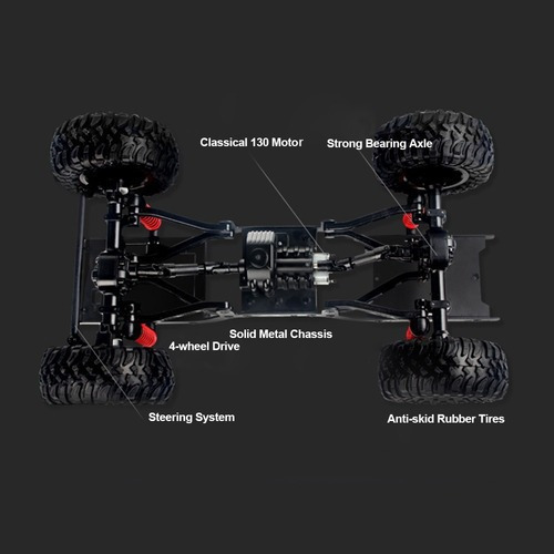 Camión Todoterreno Mn-45 Rc Crawler 2.4 G 4x4 Racing 4x4 1/1
