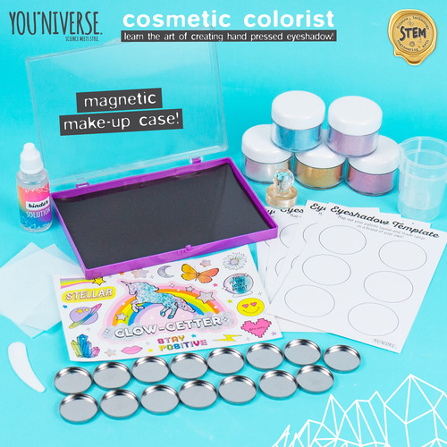 Colorista Cosmético Steam Kit Youniverse Com 15 Sombras