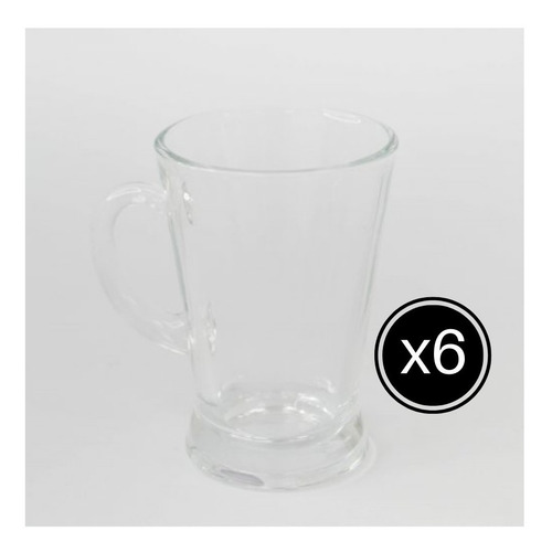 Taza Jarra X6 Capuccino Cónico Vidrio Alto Pettish Online Cg