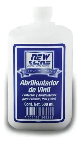 Abrillantador Plástico Piel Y Vinil Garrafa 500ml New Shine Color Blanco