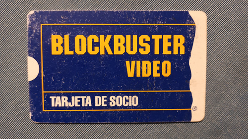 Antigua Tarjeta Socio Blockbuster Barracas (Usado)