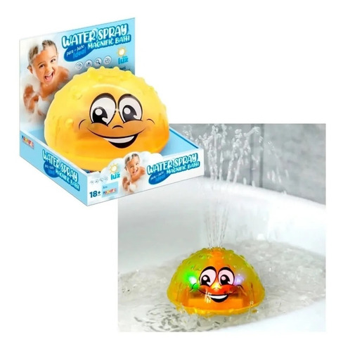 Imagen 4 de 8 de Water Spray Bañadera Magnific Bath Juguete Juego Baño Luz