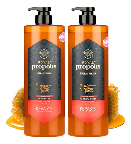 Kit Shampoo Kerasys Royal Red Propolis 1lt + Condicionador