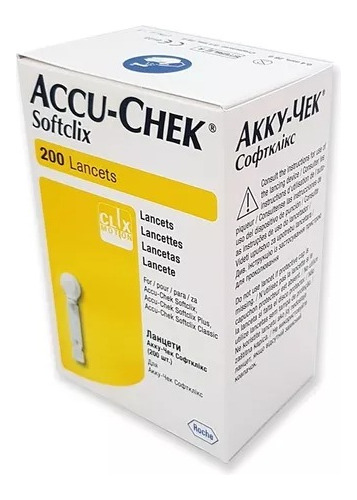 Lancetas Accu-chek® Softclix 200 Unids (active) Envío Gratis