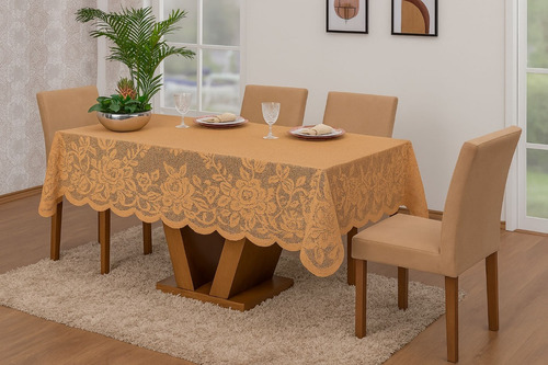 Toalha De Renda Ideahome Retangular 2,3x1,5m