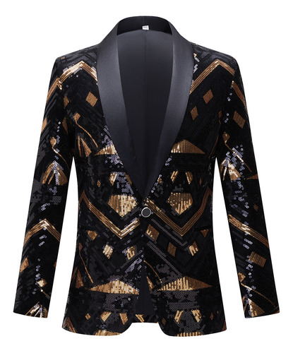 Blazer De Fiesta Con Lentejuelas Radiantes, Chaqueta De