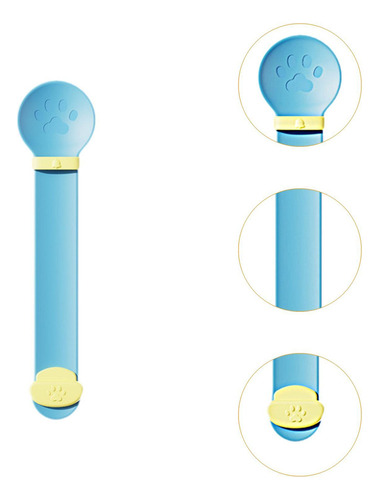 Cuchara Para Golosinas Para Gatos Cuchara Para Apretar Azul