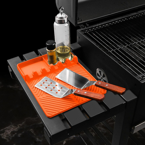 Silicone Pliddle Mat De Estante 32cmx24cmx1cm Naranja