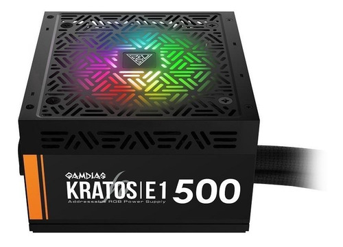 Imagem 2 de 2 de Fonte de alimentação para PC Gamdias KRATOS Series E1-500W 500W black 100V - 130V/220V - 240V