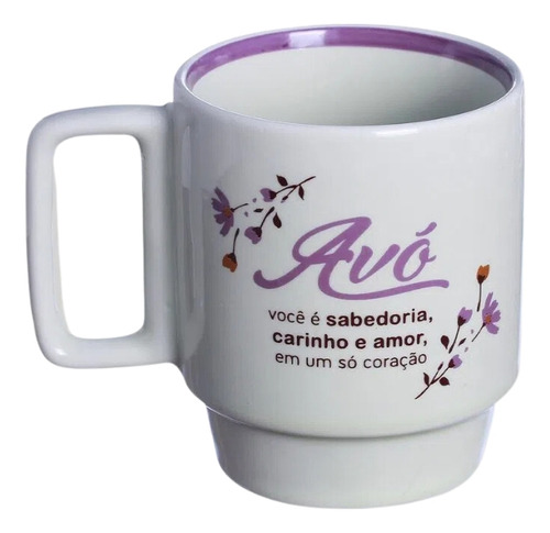 Caneca Tina 400 Ml Zona Criativa Cor AVO Emoticons