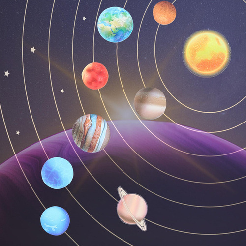 Nuevo Rompecabezas Juego De Mesa For Aprender Planetas