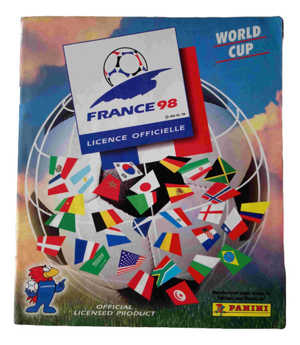Álbum Vacío Mundial De Fútbol Francia 1998  Editora Panini