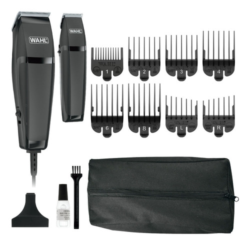 Maquina Corte Cabello Patillera Combo Barbero Wahl Homecut Color Negro 110v