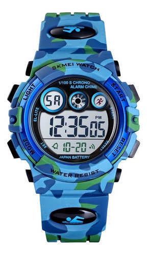 Skmei - Reloj Digital 1547cmltbu Para Niño