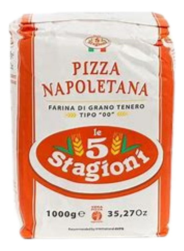1kg Harina D/trigo 00 Pizza Napolitana Le 5 Stagioni Hanseat