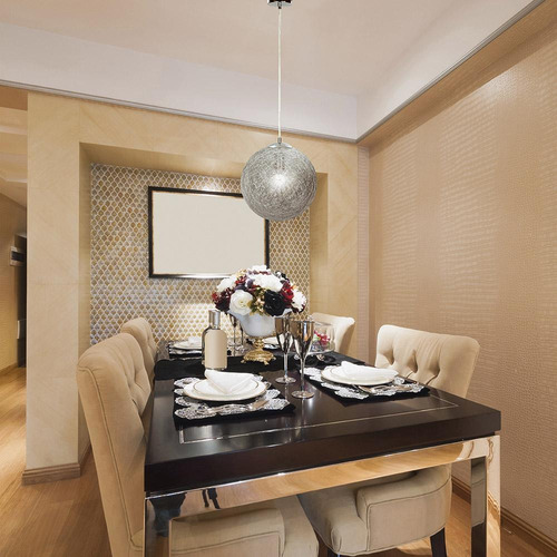 Lámpara Colgante Aluminio Para Comedor/sala Tecnolite Estructura Gris