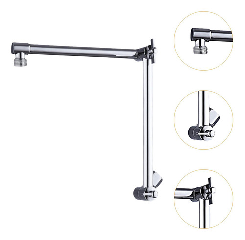 Extensor De Brazo De Ducha De Brazo De Cabeza De Ducha Cromo