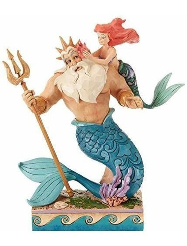 Jim Shore Disney Princesa Ariel Y Triton Figura Deco