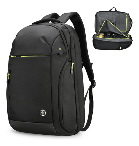 Swissdigital Mochila De Viaje Extra Grande Java, Negro/gris,