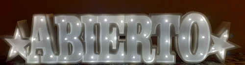 Imagen 10 de 10 de Nombres Iluminados 4 Letras 25 Cm - Polyfan Cartel Con Luces