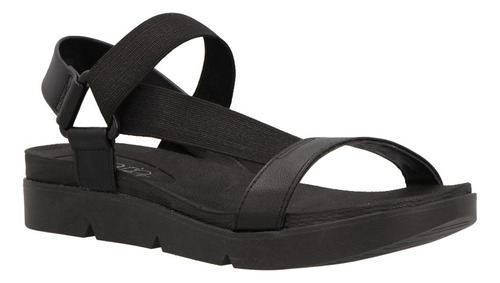 Sandalias 069596pr Sintetica Corte Textil Negro Depiso Dama