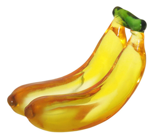 Estatuilla De Fruta, Adorno De 90x38mm Dos Plátanos