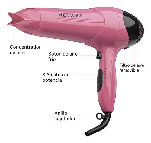 Secadora De Cabello Revlon Frizz Control 1875w