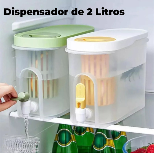 Envase Con Dispensador Para Agua De 3 Litros Para Nevera