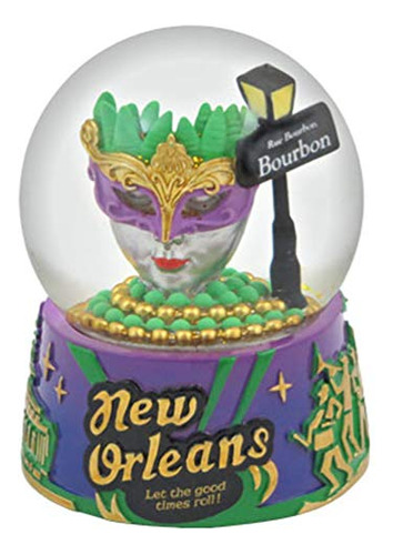 Globo De Nieve De Mardis Gras De Nueva Orleans, 65 Mm