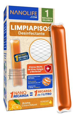Recarga Nanolife Limpiapisos Desinfectante -  1 Lt