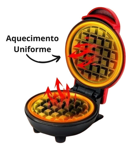 Mini Máquina De Gofres For Hacer Gofres, Desayuno, Cocina