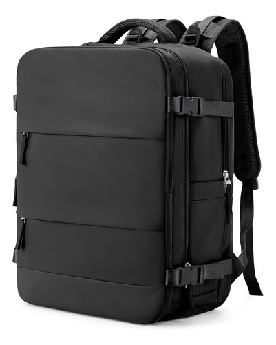 Coowoz Mochila De Viaje Para Mujer Hombre Negro Mochila...