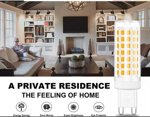 Imagem 2 de 9 de Kit 3 Lâmpadas Led G9 6w Aceita Dimmer
