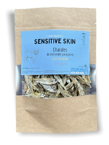 Natural Dog Treats Sensitive Skin(charales Con Cúrcuma) 35gr