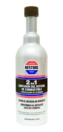 Restore 2 En 1, Limpiador De Inyectores, Eleva El Octanaje