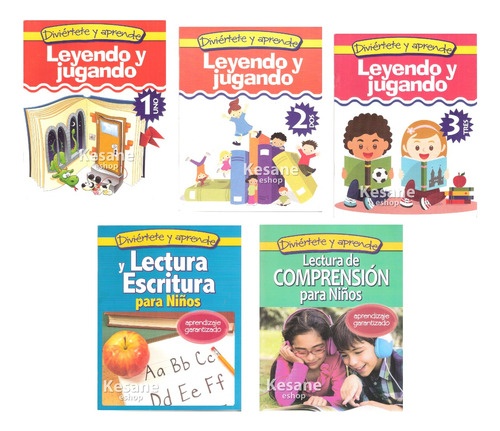 Libros De Lecturas Leyendo Y Jugando 1 2 3 Kinder Preescolar