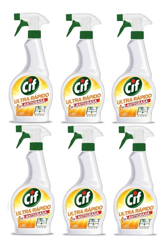 Cif Antigrasa Completo X 500 Ml. X 6 Unidades