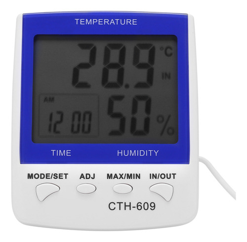 Medidor De Temperatura E Umidade Digital Thermo Hygro Cth609