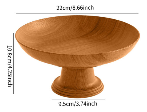 Pedestal Decorativo Tazón De Pan Bocadillos Soporte De