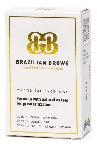 Brazilian Brows Paquete De Henna Para Cejas Y Kit De Tinte .