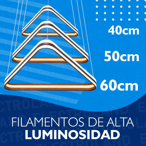 Imagen 6 de 10 de Lampara Led Diseño Elegante Colgante Led 220w Calida / Fria
