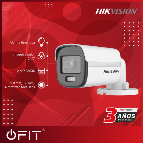 Imagen 4 de 10 de Kit Seguridad 2 Camaras Colorvu + Dvr Hikvision Hd