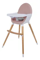 Comprar Silla De Comer Carestino Neo Rosa Doble Bandeja 2 En 1