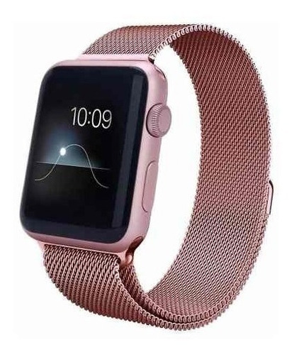 Pulseira Milanese Para Apple Watch 42/44mm -rosê