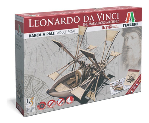 Leonardo Da Vinci - Barca A Pale Italeri 3103