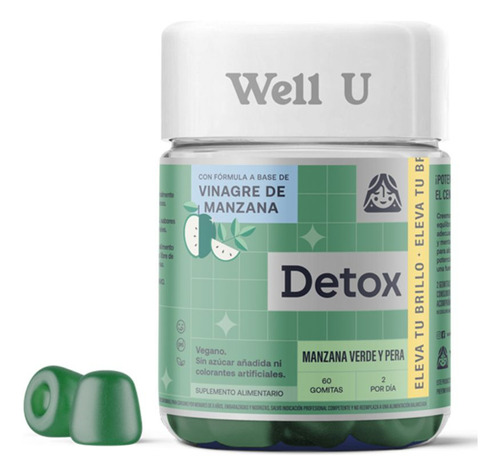 Pack X 2 Gomitas Betacaroteno + Vinagre De Manzana Well U