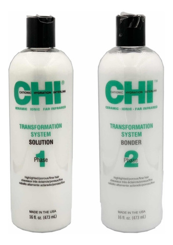 Chi Bonder Solution Alaciado Permanente Cabello Decolorado