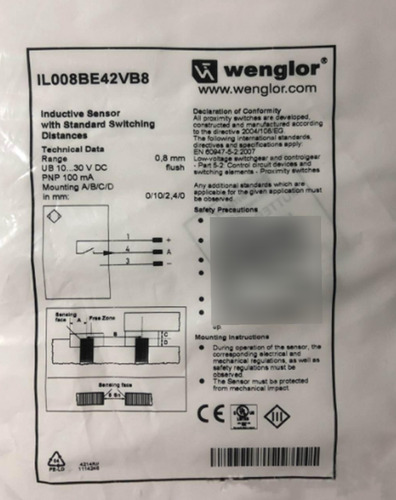 New Wenglor Il008be42vb8 Proximity Switch Bbt