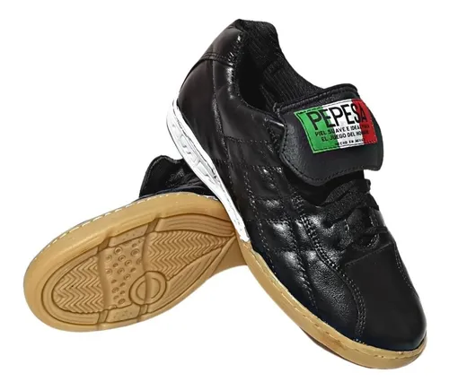 Zapato Tenis Indoor Salon Pepesa Forza Black Piel